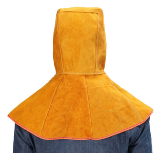 Enlarge all-inclusive cowhide welding mask automatic dimming anti-scalding anti-baking face welder head-mounted welding cap cloud