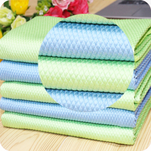 Traceless Wipe Glass Wipe Magic Fish Scale Towel Mirror Cleaning Tableware Household Absorbent No Hair Dropped