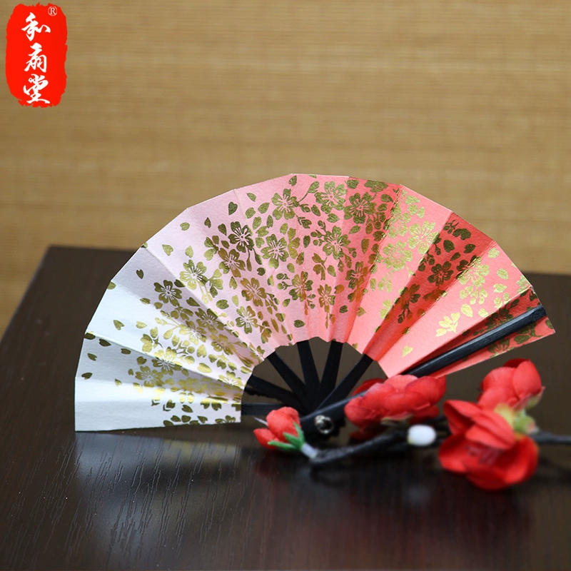 Японский стиль, 3inch маленьких вентилятора * мини-вентилятор, вентилятор для палочек для еды * вентилятор для летучих мышей * детский вентилятор * 10 см, золотой, 3 цвета