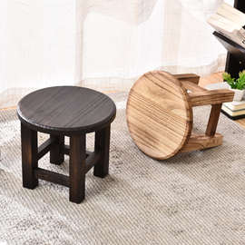 I1实木小圆凳子换鞋凳茶室凳成人木圆凳矮凳家用餐凳时尚创意矮板