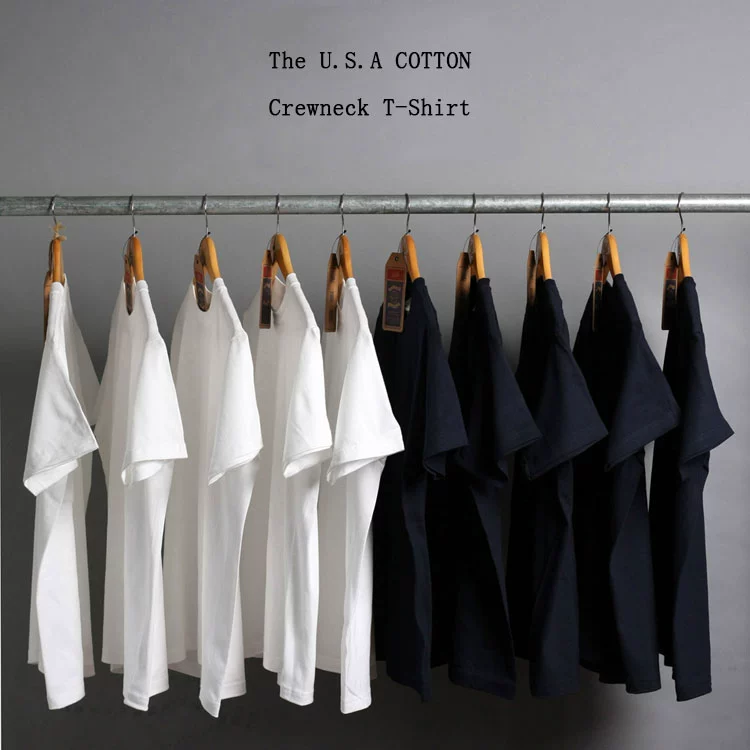 Футболка из чистого хлопка с короткими рукавами в японском стиле, чистый черный и белый чесаный хлопок, унисекс, наряд для пары, униформа на заказ, рабочая одежда с этикеткой