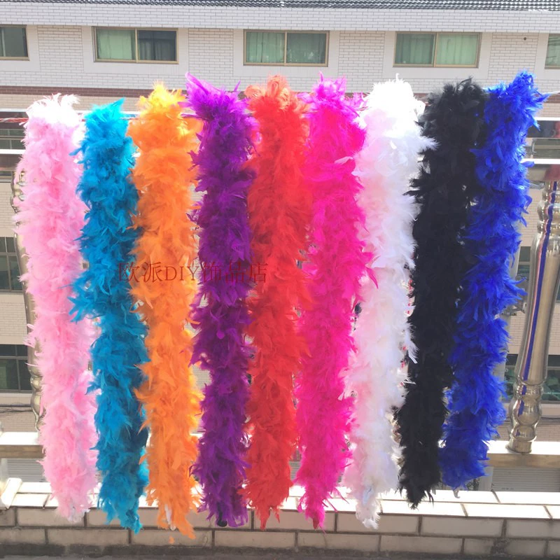 2 м каждый абажур, утолщенный специальный шарф из перьев, ювелирные аксессуары «сделай сам», 80 г, шарф из перьев