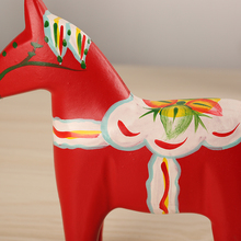 瑞典达拉木马摆件红色马木质玩具马创意饰品玩偶摆件北欧客厅马小