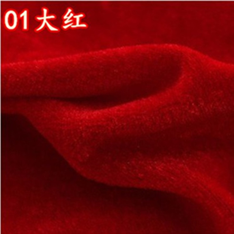 Tejido de terciopelo dorado tela de terciopelo espesa tela de fondo de boda roja negra tela de mesa de conferencia tela de piso