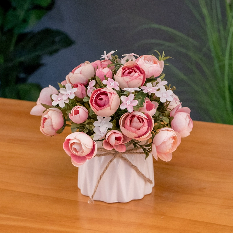 Nordic simulation flower decorative flower decorative flower room fake flowers fake flower plastic flower dining table flower bionic bionic flower bleaching flowers
