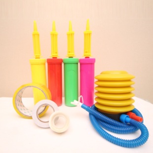 2U8K Birthday Party Balloon Two-Way Hand Push Pump Air Pump Balloon Dispensing Foot Pedal Bracket Hand Push