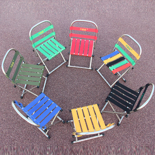 ✅ Small Backrest Portable Fishing Chair Folding Stool Outdoor Portable Folding Stool Train Small Bench