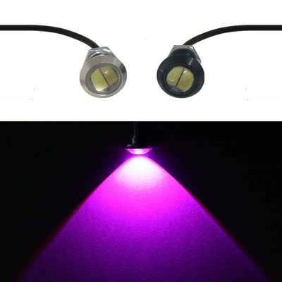 Modification 12V High-Power Led Eagle: Gündüz işıqları - 12v18mm-pink-purple-1-black-shell