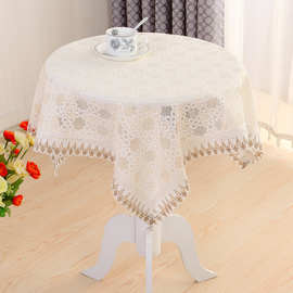 家用茶几桌布布艺加厚棉麻餐桌布长方形正方形小圆桌台布床头盖布