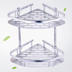 穴を開けない/穴を開けないでください。宇宙アルミ三層三脚1.2三角板浴室棚棚トイレ棚卸売り