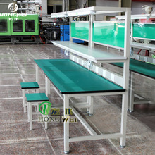 工業防靜電工作台 流水線操作桌 雙層車間裝配實驗台 帶燈 組裝