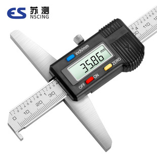 J8200M Depth m Digital Depth Ruler Depth Vernier Caliper Ruler 300mm with Hook Digital Display Depth Ruler G3