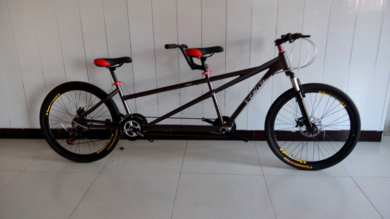 Doble montar tres montar bicicleta de montaña marco de aleación de aluminio cambio de velocidad coche de pareja dos montar un coche de turismo de la montaña image 10
