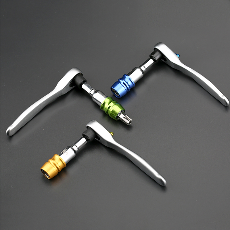 Ratchet destornillador llave herramienta manguito mini portátil de dos vías japonés Fukuoka Ratchet Kit llave