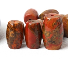 战国红玛瑙宣化北票勒子桶珠牌子散珠佛头三通云背战国红桶珠吊坠