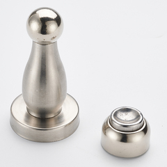 Brushed stainless steel door suction punch, strong magnetic suction, wall suction, door top, bathroom door, door stop, floor suction, anti-collision door suction