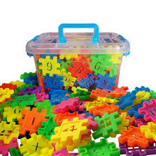 儿童数字方块男女孩益智玩具3-6岁拼插装幼儿园大号房子积木枚小