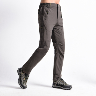 2025 New Men's Quick-Drying Pants Large Size Summer Thin Trousers Plus Fat and Breathable Stretch Hiking Pants for Fishing