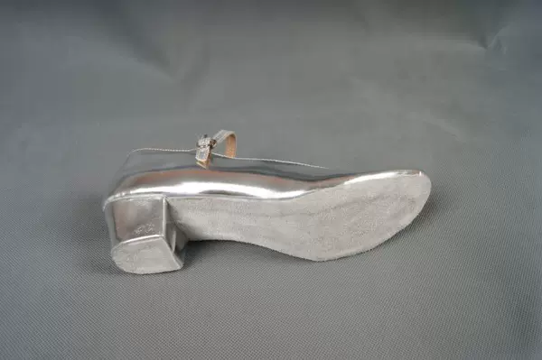 [◇★★◇] Silver low heel fur bottom 3.5 cm [◇★★◇]