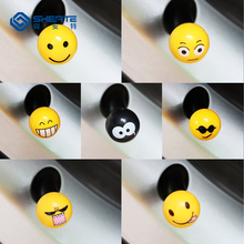 适用表情汽车轮胎气门嘴帽卡通个性真空胎气嘴盖气门芯帽通