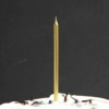 Golden pencil, candle, 5 pieces