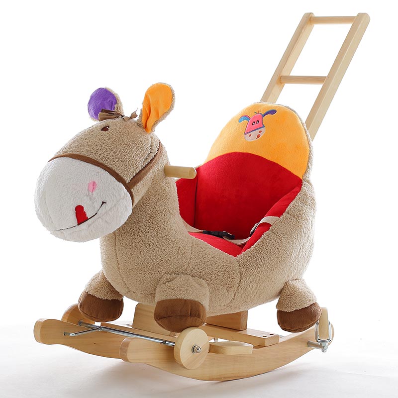 Cartoon Donkey Kids Music Caballo de Meca Baby Toy Car Trojan Baby Baby Rock Car Regalo de Aniversario