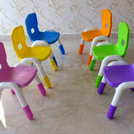 7T早教培训儿童新款豪华型塑料靠背椅子塑料幼儿园桌椅其