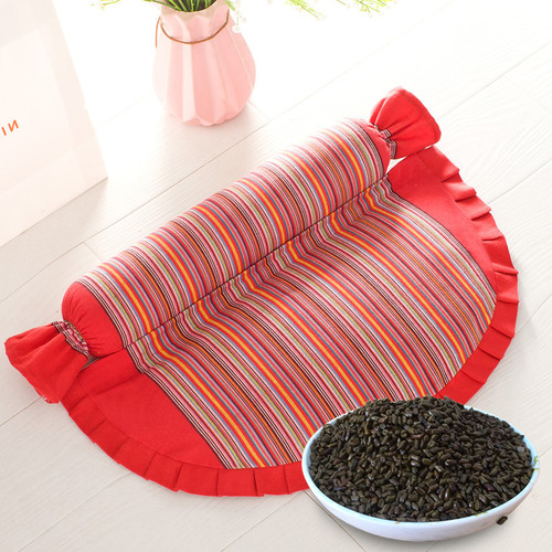 WI25 Buckwheat Cassia Seed Cervical Pillow Candy Pillow Pillow Core Cervical Neck Protective Pillow Adult Round Hard Pillow