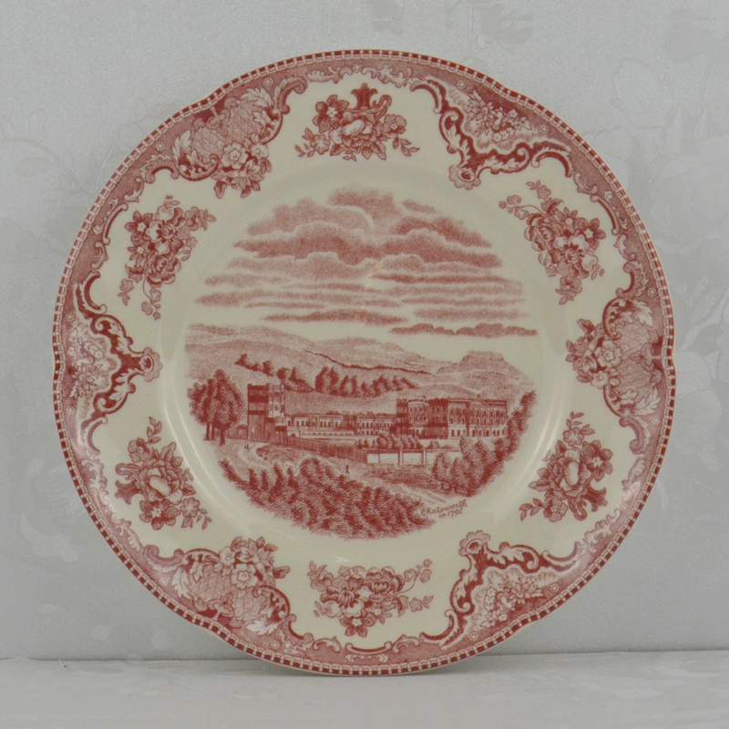 Сервиз Wedgwood Red Castle Series: элегантные западные обеденные тарелки, европейская тарелка-супница, чашки и блюдца