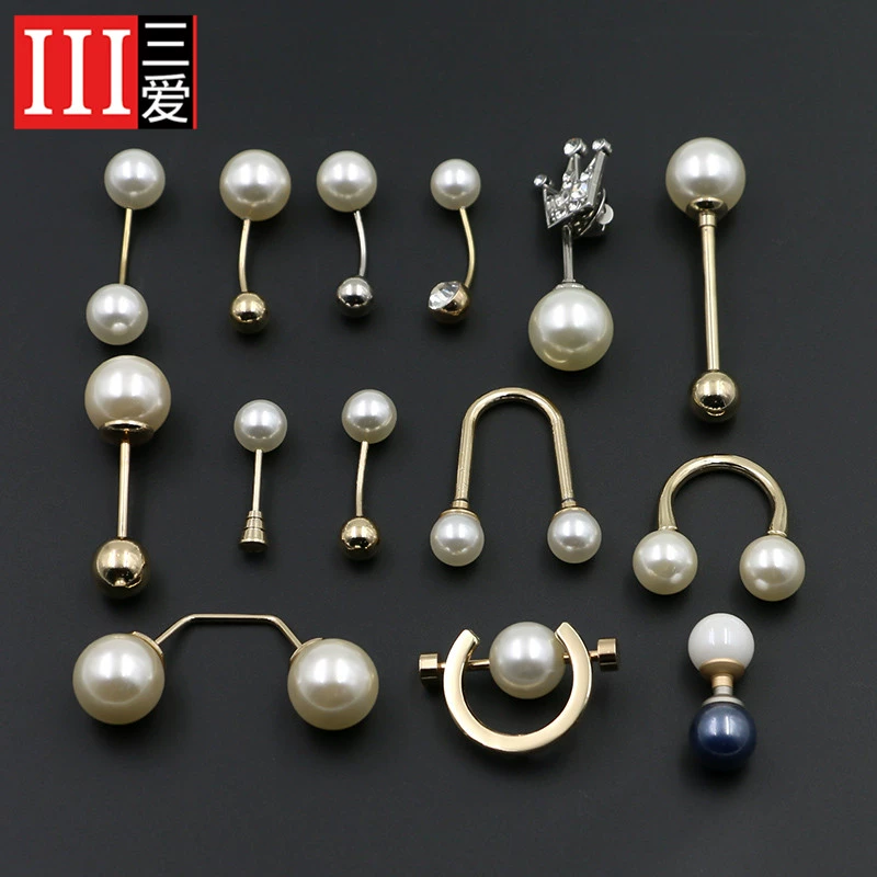 Корейская жемчужная декоративная пряжка, манжеты, пряжка, пряжка, одежда пальто, пальто, аксессуары, шаль, шарф, рубашка, рубашка