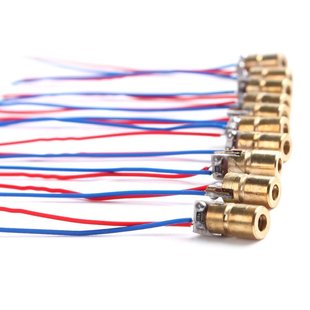 J8 Laser Head 5V Dot Copper Head Module Laser Diode Red Laser Adjustable Outer Diameter Laser Tube 6Mmg3