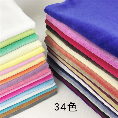 2024新款婴幼儿微弹质天鹅绒服装玩偶手工DIY面料抱枕布半米