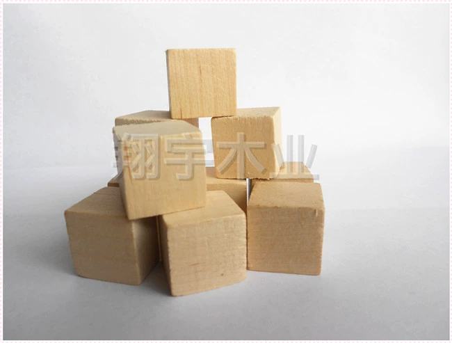 Квадратный деревянный блок цветной деревянный кубик мороженого палочки фруктовое палочка diy ручной работы модельный материал 20*20mm