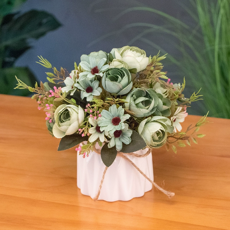 Nordic simulation flower decorative flower decorative flower room fake flowers fake flower plastic flower dining table flower bionic bionic flower bleaching flowers