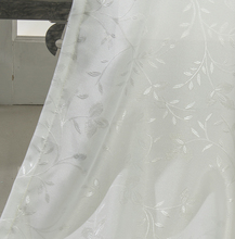 7WLO窗帘纯白色提花透光不透人纱帘客厅卧室阳台成品遮阳