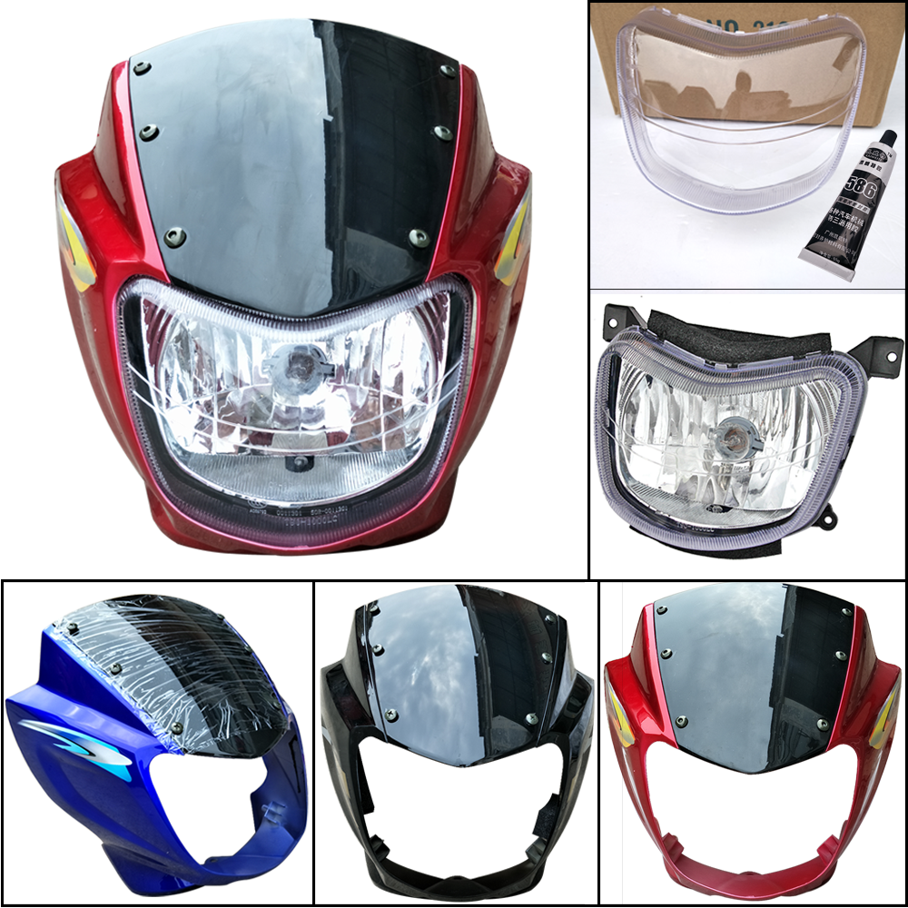 Drill Leopard Motorcycle 150 Drill Leopard Hj125K-2A Silver Leopard Hj125-7A-7D Deflector Cover Headlight Hood Assembly