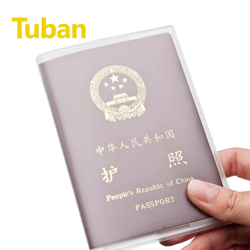Matte transparent passport case for traveling, protective case