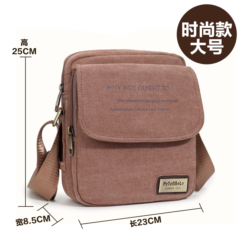 Bolso de lona para hombre, bolso de hombro, bolso de lona informal de estilo coreano para hombre, bolso cruzado de negocios, bolso cruzado pequeño, mochila, informal urbano