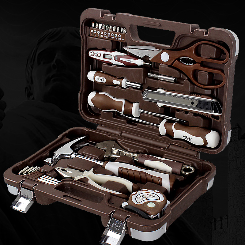 Kit de herramientas de hardware AK Kit de mantenimiento de decoración doméstica Kit de electricista multifuncional combinado manual con taladro eléctrico