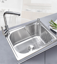 304不锈钢水槽单槽 加厚加深大单槽洗菜盆洗碗池 包邮