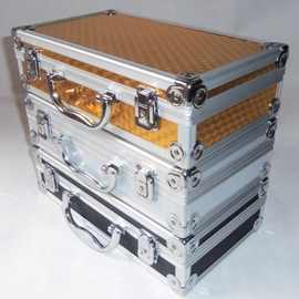 Y25E铝合金手提工具箱订 做零件箱文件钱箱航模储物仪器仪表展示