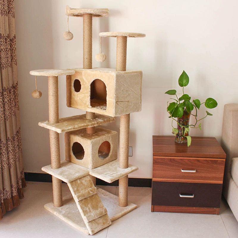 Большая роскошная подставка для скалолазания для кошек Сизаль для кошек для кошек