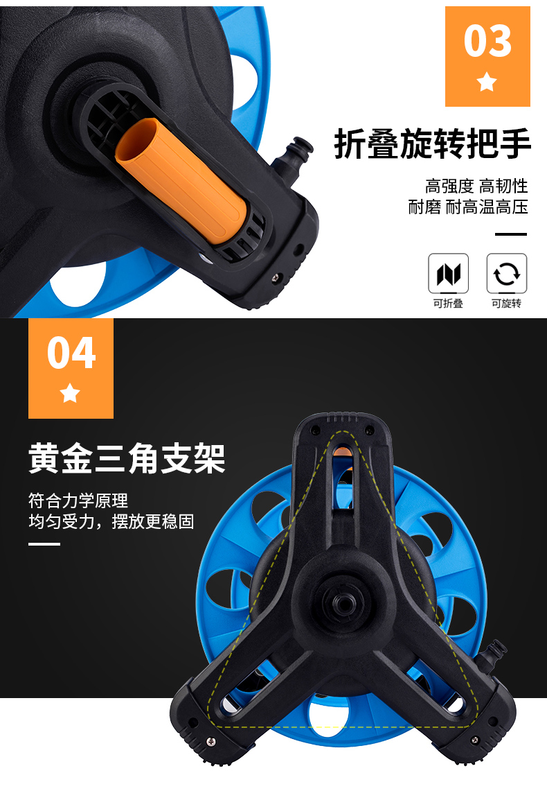 Gardening hose for watering flowers and vegetables, garden shower, vegetable garden, car washing, high-pressure shower head, water gun set