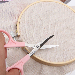 Curved Seamstress Scissors, Embroidery Scissors, Small Scissors, Thread 3.5 4.5inch Large and Small Curved Eyebrow Trimming Scissors