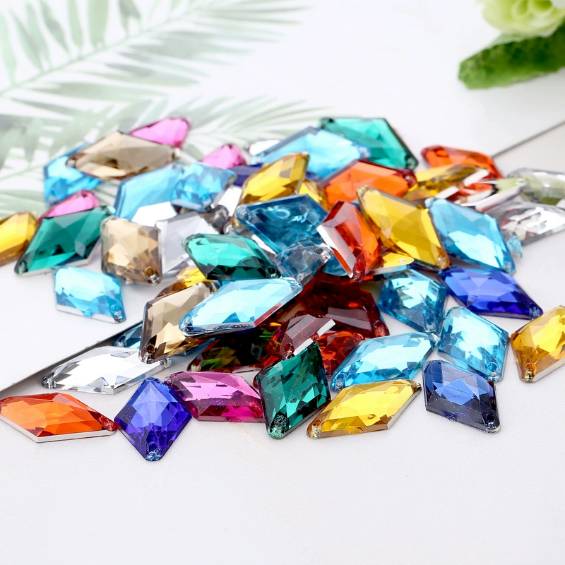 Набор материалов для рукоделия: аксессуары для одежды, ювелирные украшения, акриловые бриллиантовые элементы ручной работы 11*18 мм, 10 штук