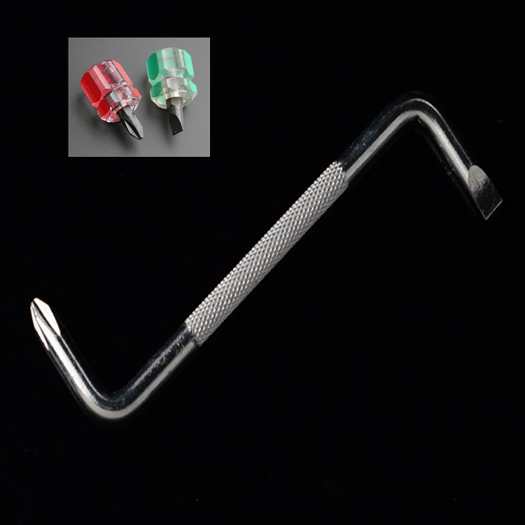 Herramientas de instalación de barrera para reparación de interiores de automóviles destornillador mini ultra corto tipo Z destornillador de cabeza de rábano cruz