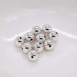 心欣DIY 日本进口金珠散珠真空电镀3-8mm银珠diy保色性好