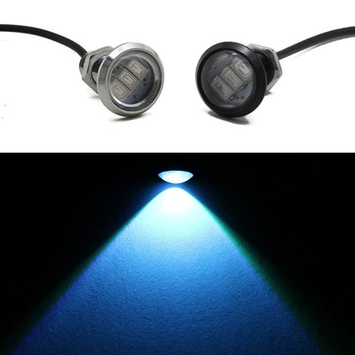 High-Power Led Eagle Eye Light Gündüz işıqları - 12v23mm-ice-blue-1-black-shell