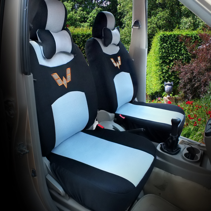 Aplicable a Wuling Rongguang v Hongguang s Zhiguang Hongguang SV Funda de asiento Van 7 plazas 8 asientos Funda de asiento completamente envolvente de cuatro estaciones