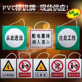 禁止合闸有人工作挂牌 PVC警示牌 配电房电力标识牌 标示牌